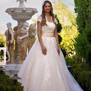 Vintage Bridal Gown, Boho Women's Gown